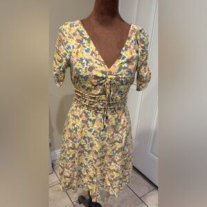 FP Movement by Free People Multicolor Floral Midi Dress